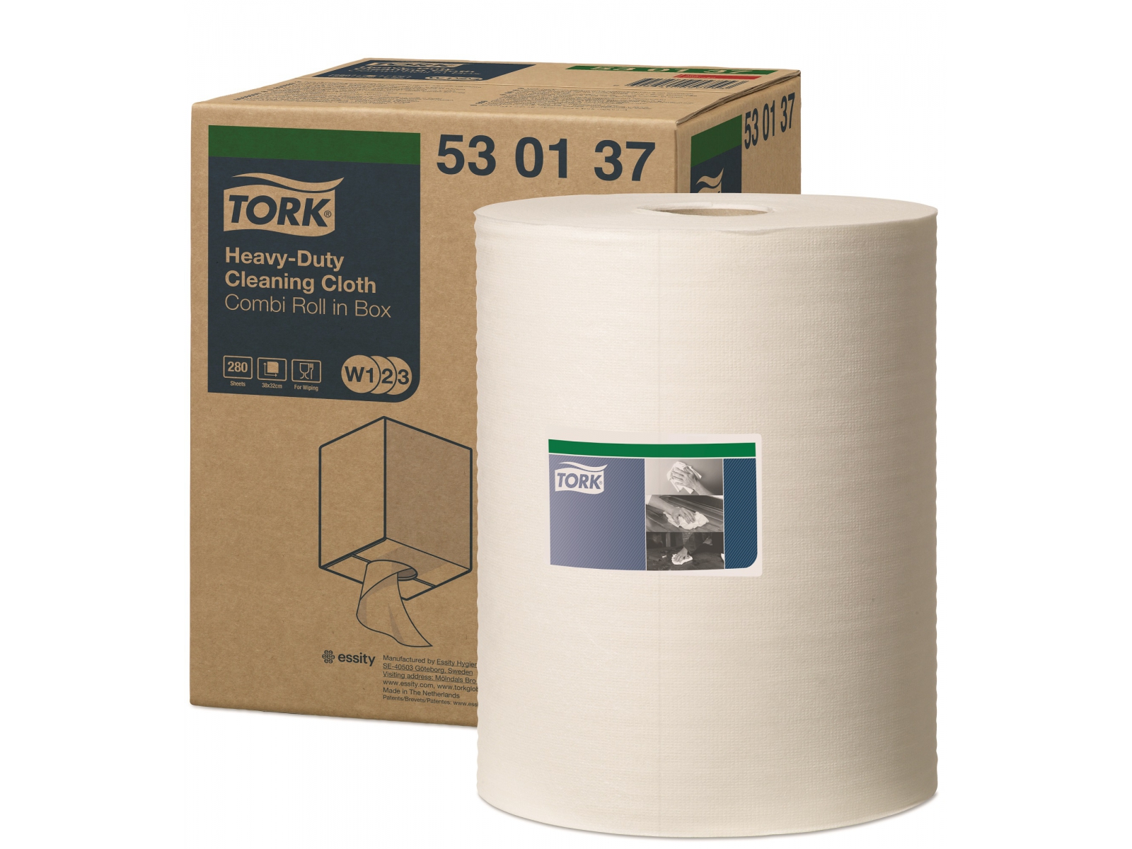 Czyściwo TORK 530137 Trudne zabrudzenia 106m Biały